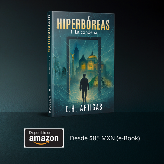 Imagen de la portada de Hiperbóreas primera parte, disponible en Amazon