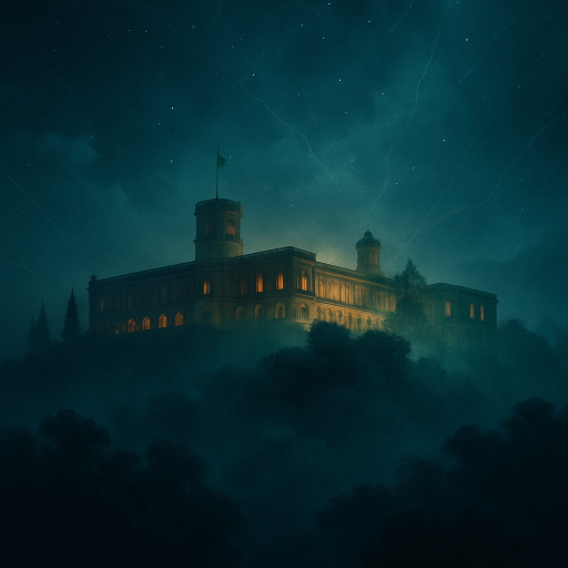 Imagen surrealista del Castillo de Chapultepec en la Ciudad de México