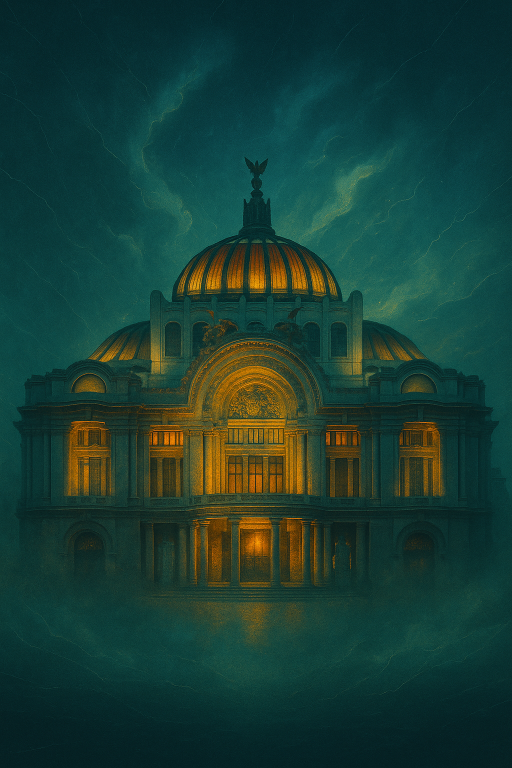 El hermoso Palacio de Bellas Artes, ubicado en el Centro histórico de la Ciudad de México