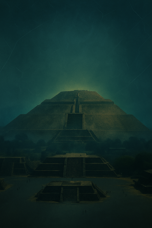 Pirámide de la luna en Teotihuacán