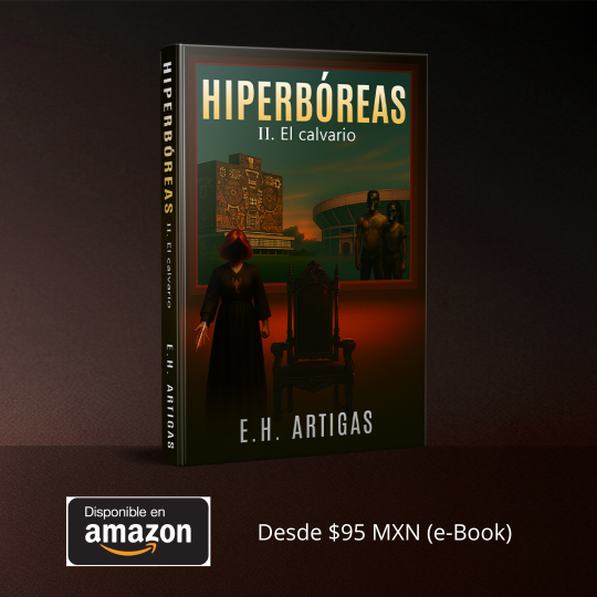 Imagen de la portada de Hiperbóreas segunda parte, disponible en Amazon